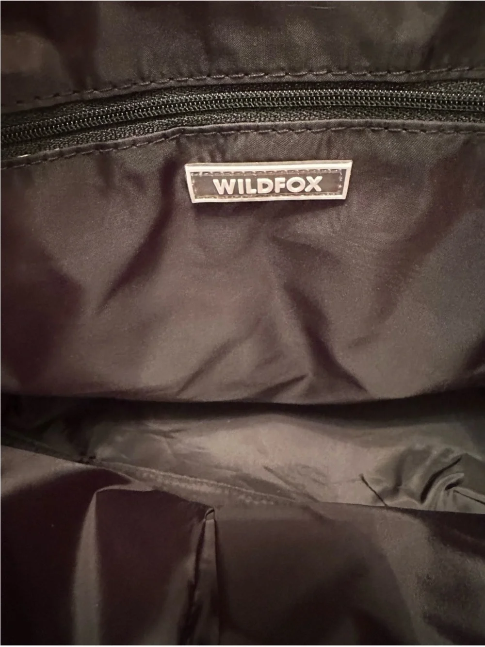 Wildfox Black Puffer Tote Silver Lip Appliqué Quilted Shoulder Bag NWT